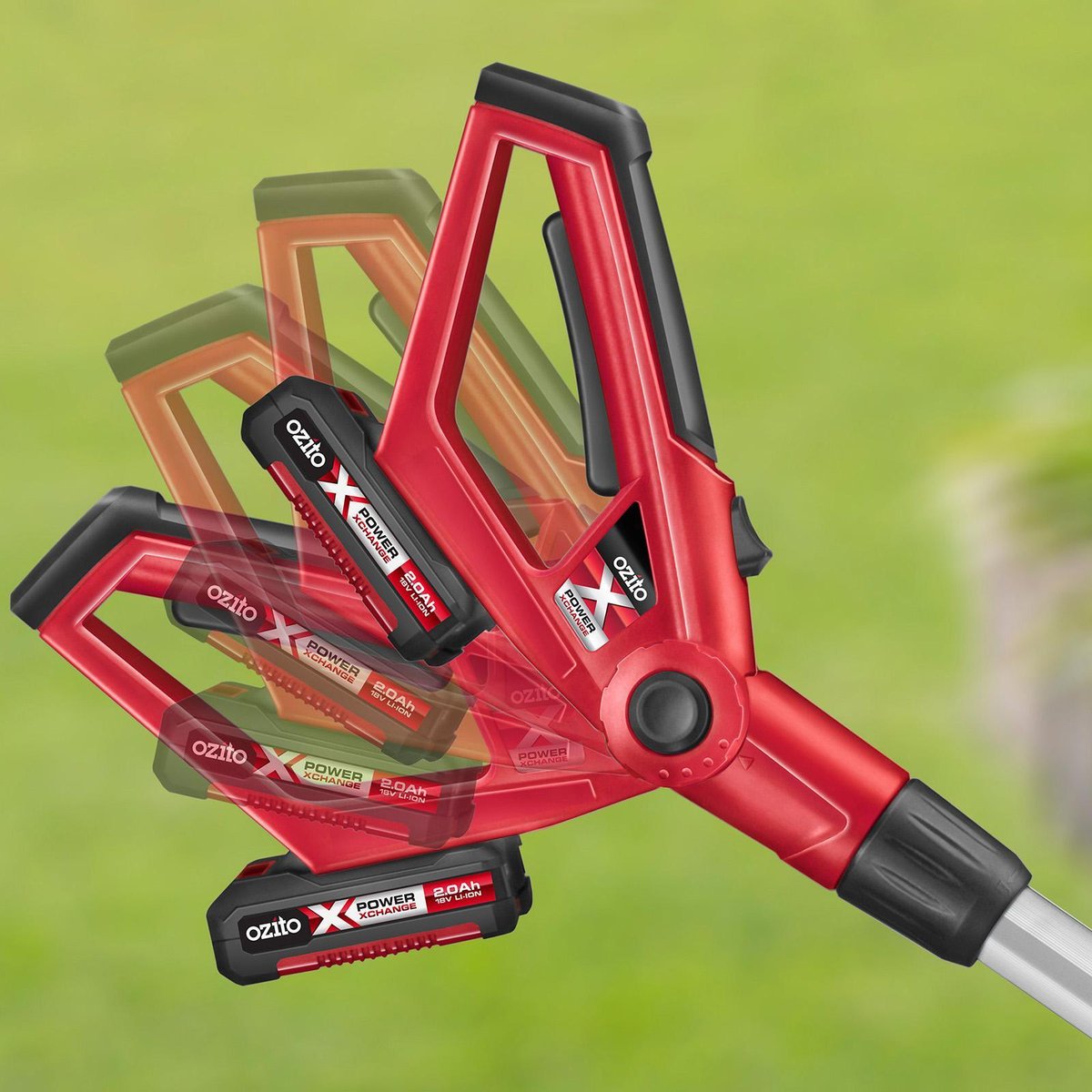 Ozito PXC Pole Hedge Trimmer 18V Aluminium Telescopic Lightweight