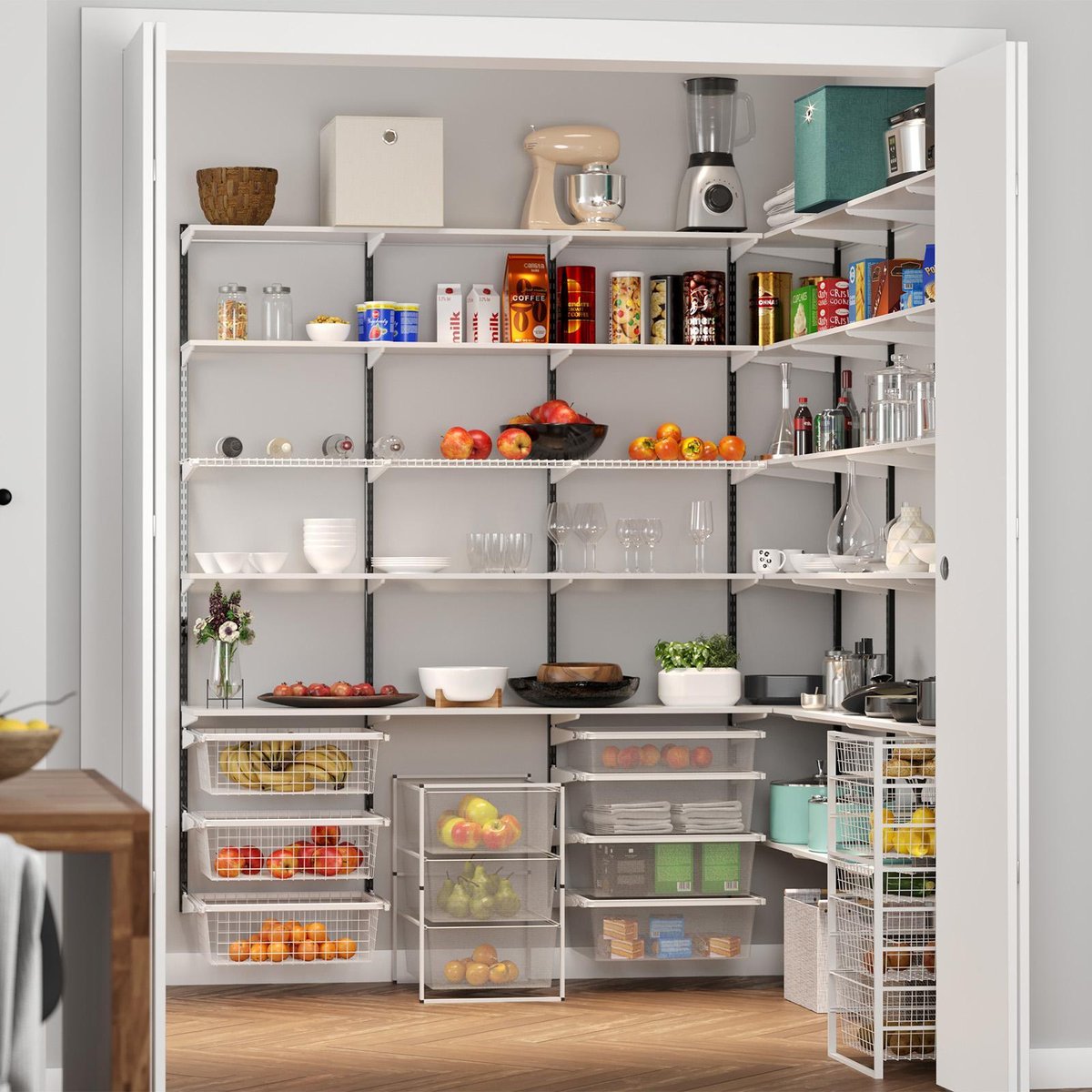 Flexi Storage Home Solutions Advanced Storage 360mm White Double Slot Bracket
