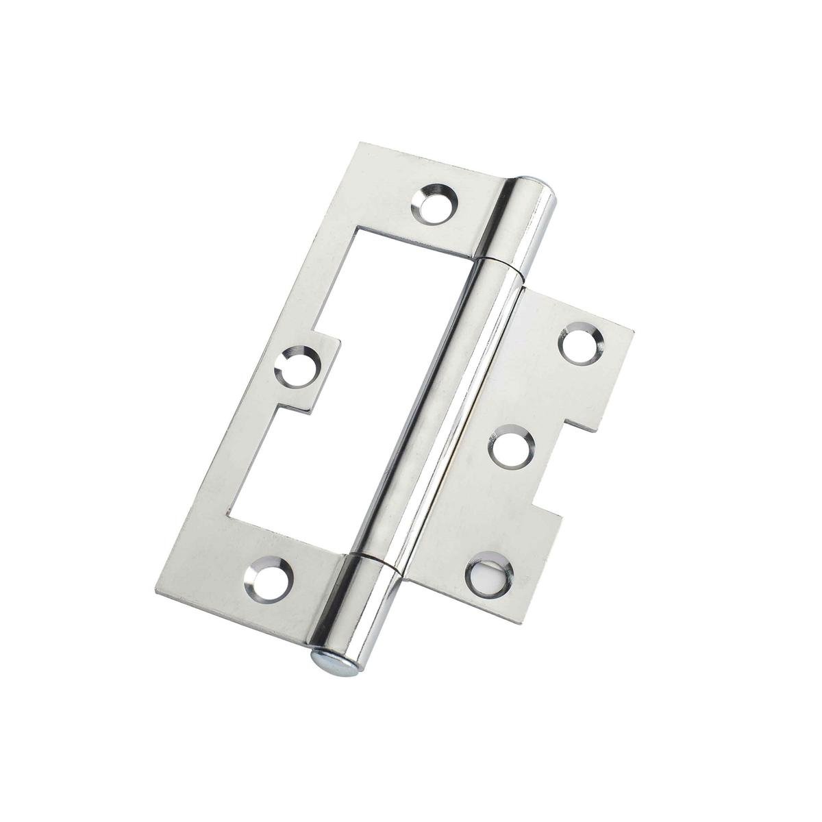 Lane Fixed Pin Hinge 100 x 65 x 2mm Polished Chrome Easy Fit