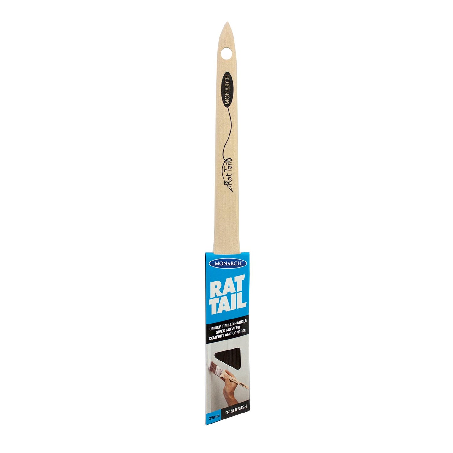 Monarch Rat Tail Trim Paint Brush - 25mm