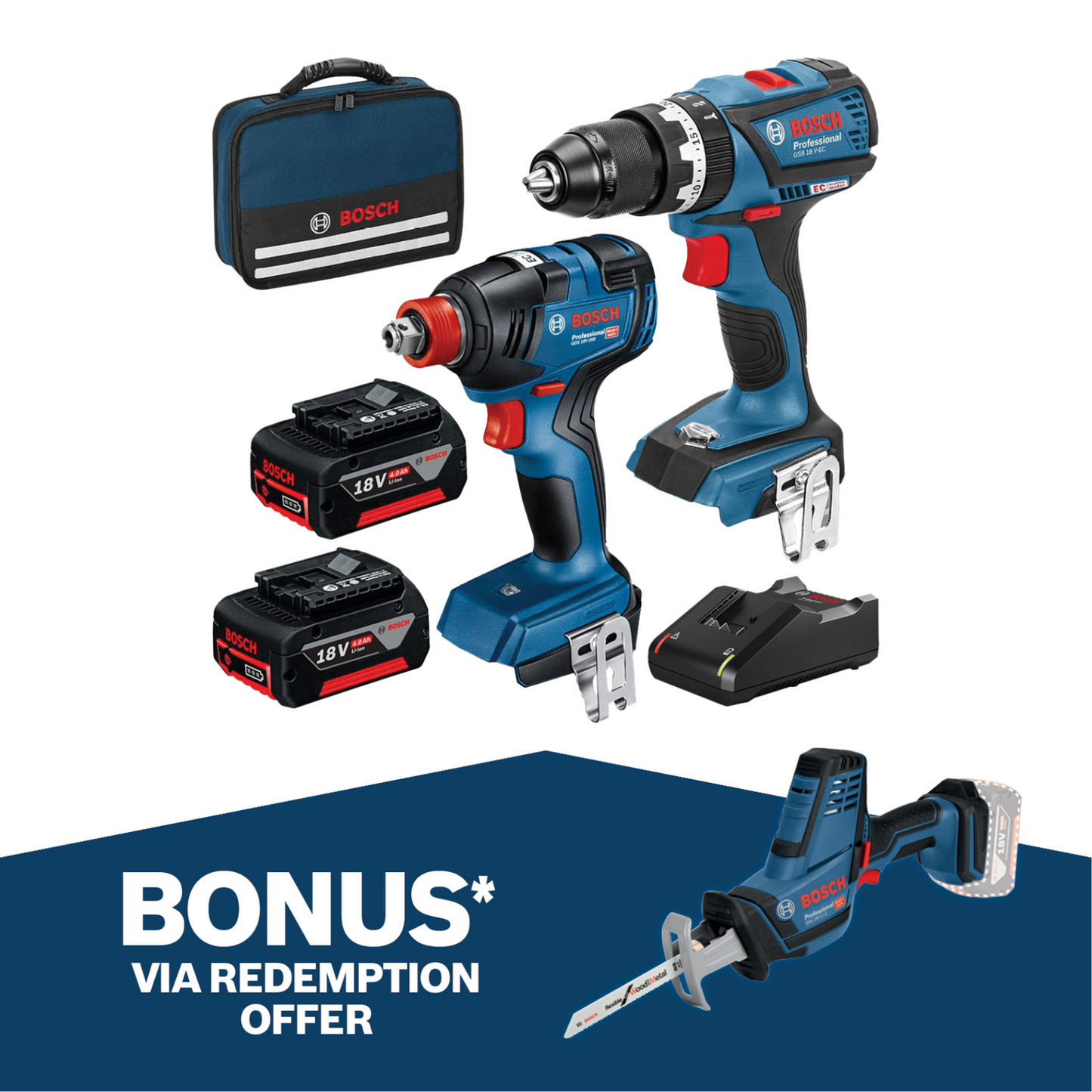 Bosch Combo Kit - 18V - 2 Piece