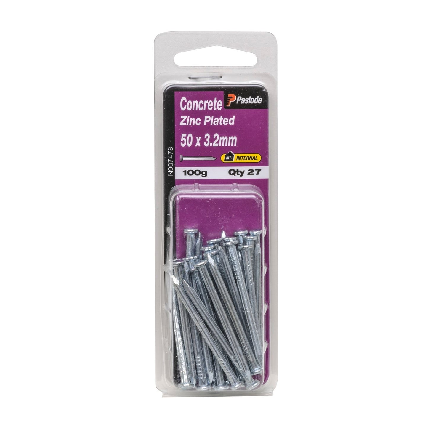 Paslode Concrete Nails - 50 x 3.2mm - 27 Pack