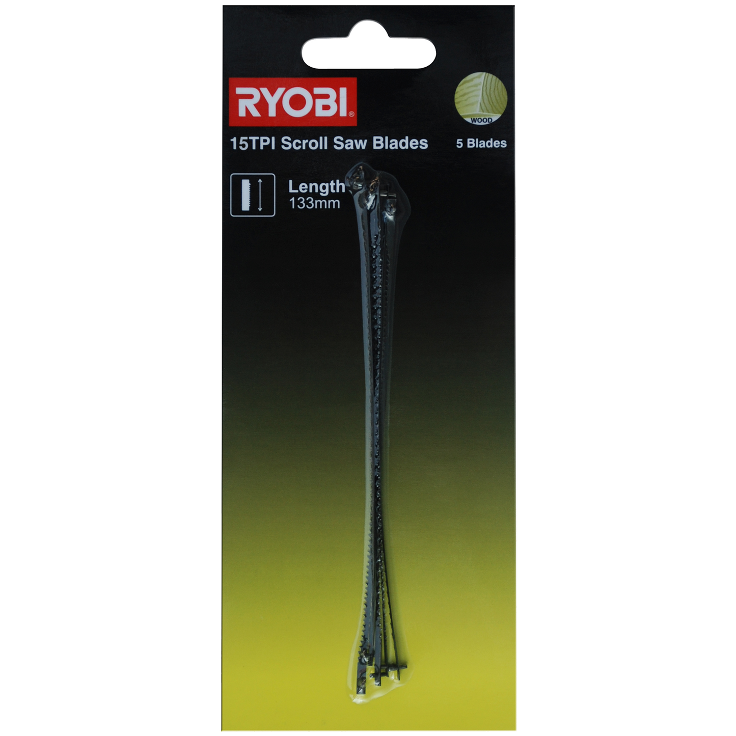 Ryobi Scroll Saw Blade - 15TPI - 133mm
