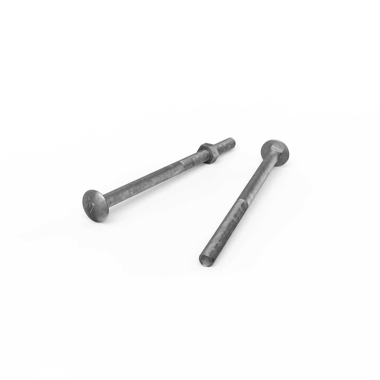 Zenith Hot Dip Galvanised Cup Head Bolts - M10 x 180mm