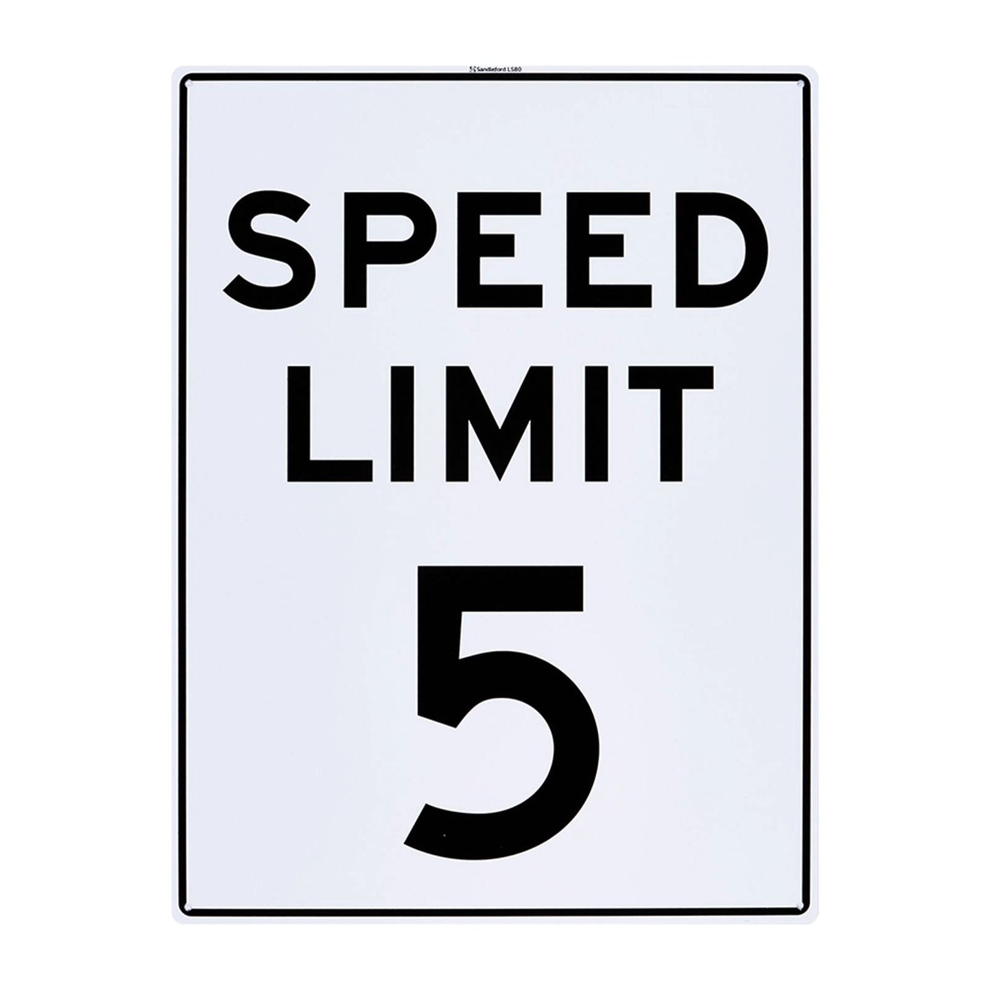 Sandleford 5km Speed Limit Sign - 450 x 600mm