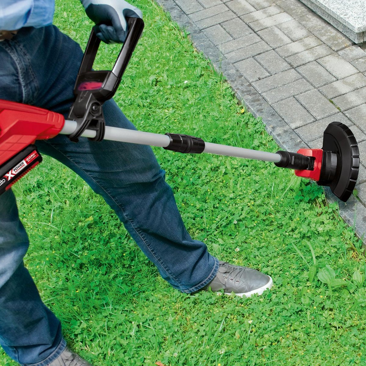 Ozito PXC 18V Cordless Grass Trimmer 240mm Metal Plastic Lightweight