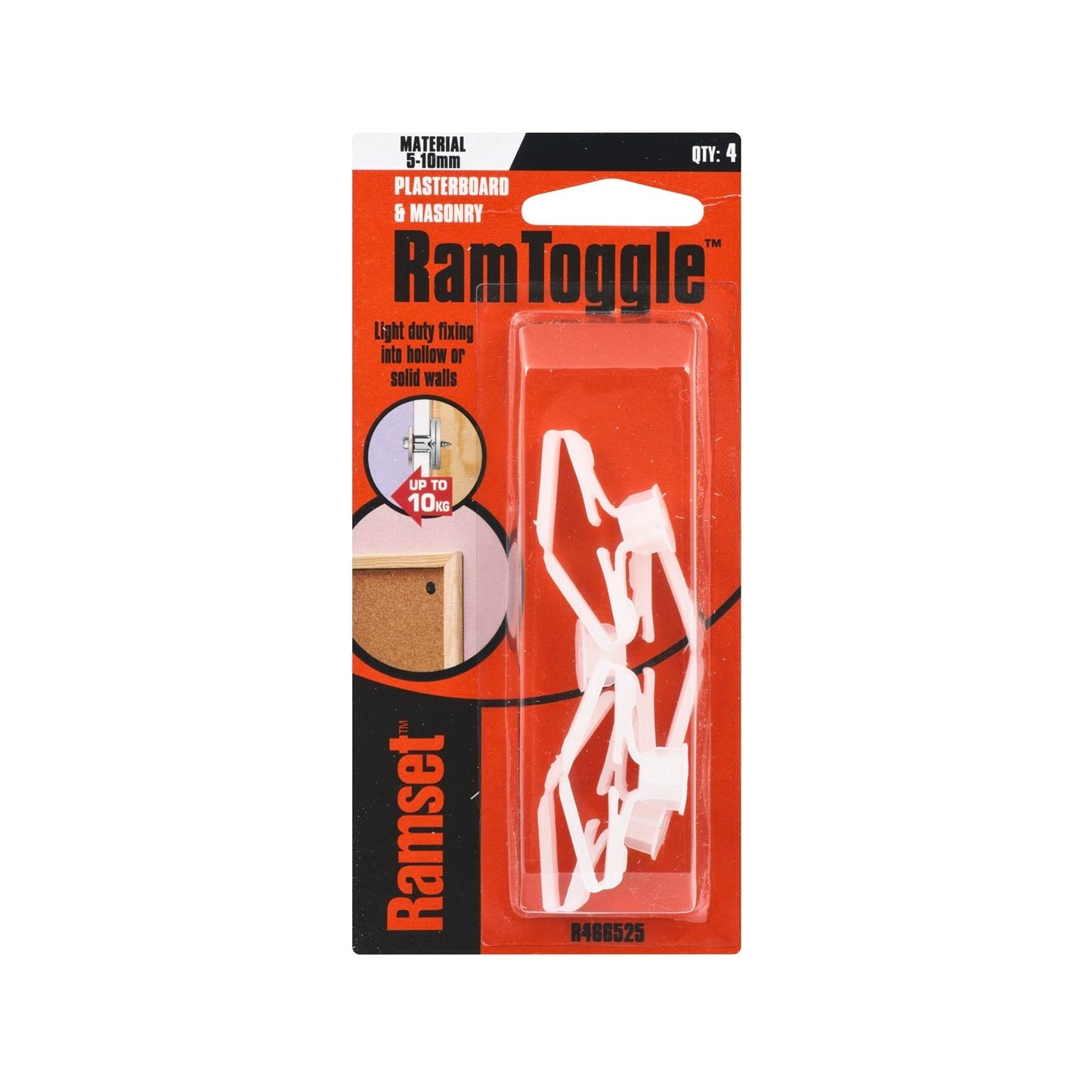 Ramset Ramtoggle - 8 x 10mm - 4 Pack