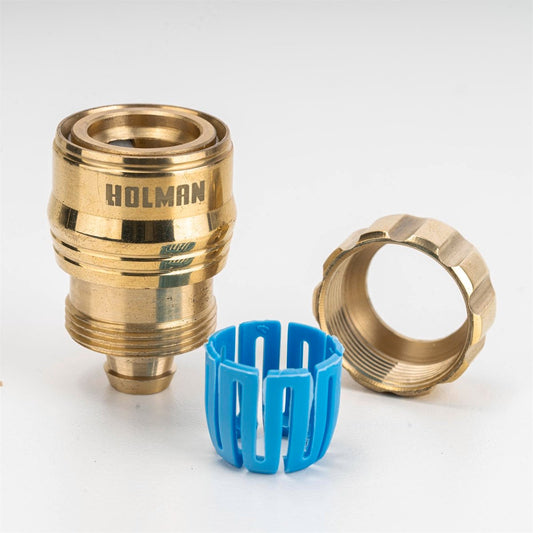 Holman 12mm Brass Hose Connector - Durable - Leak Proof - Easy Use
