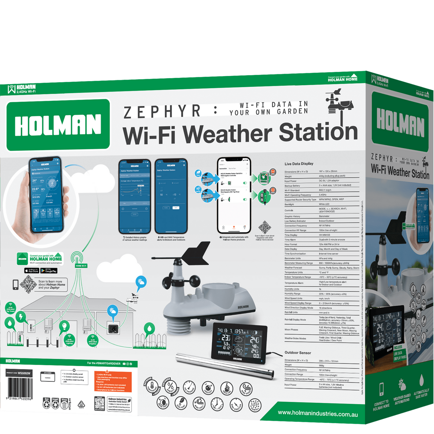Holman Zephyr Wi-Fi Weather Station