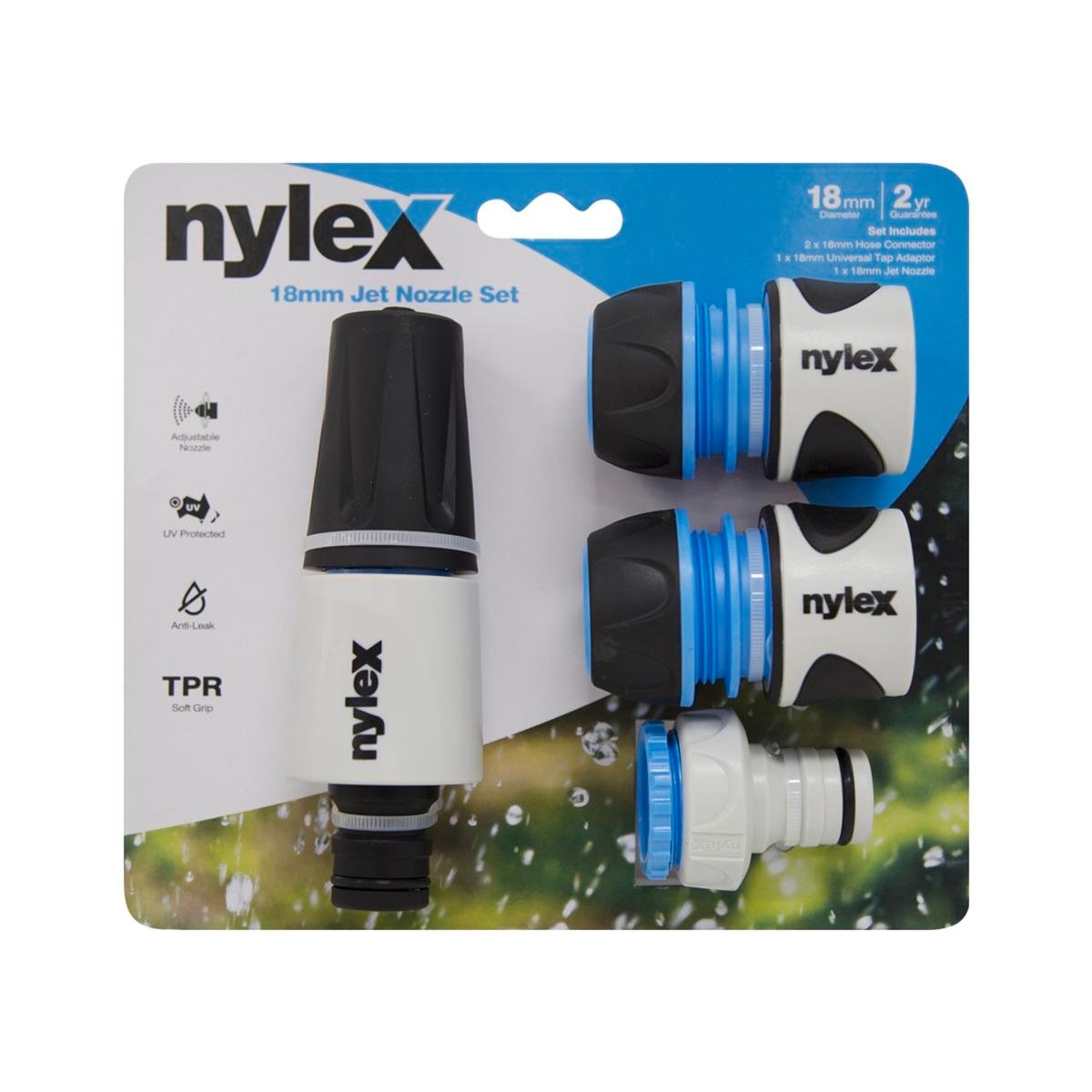 Nylex Jet Nozzle Set - 18mm - UV Protected - Easy Snap Connection