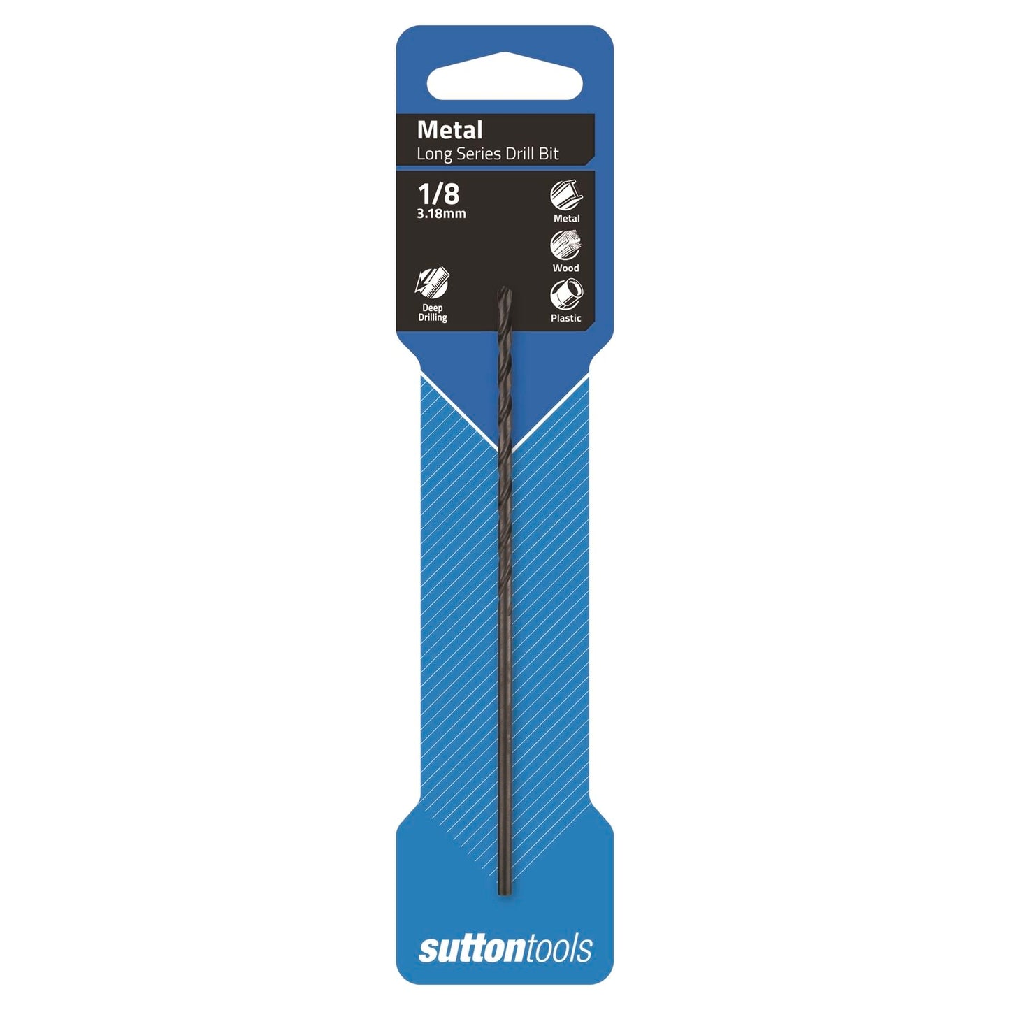 Sutton Tools Long Series Jobber Drill Bit - 1/8"