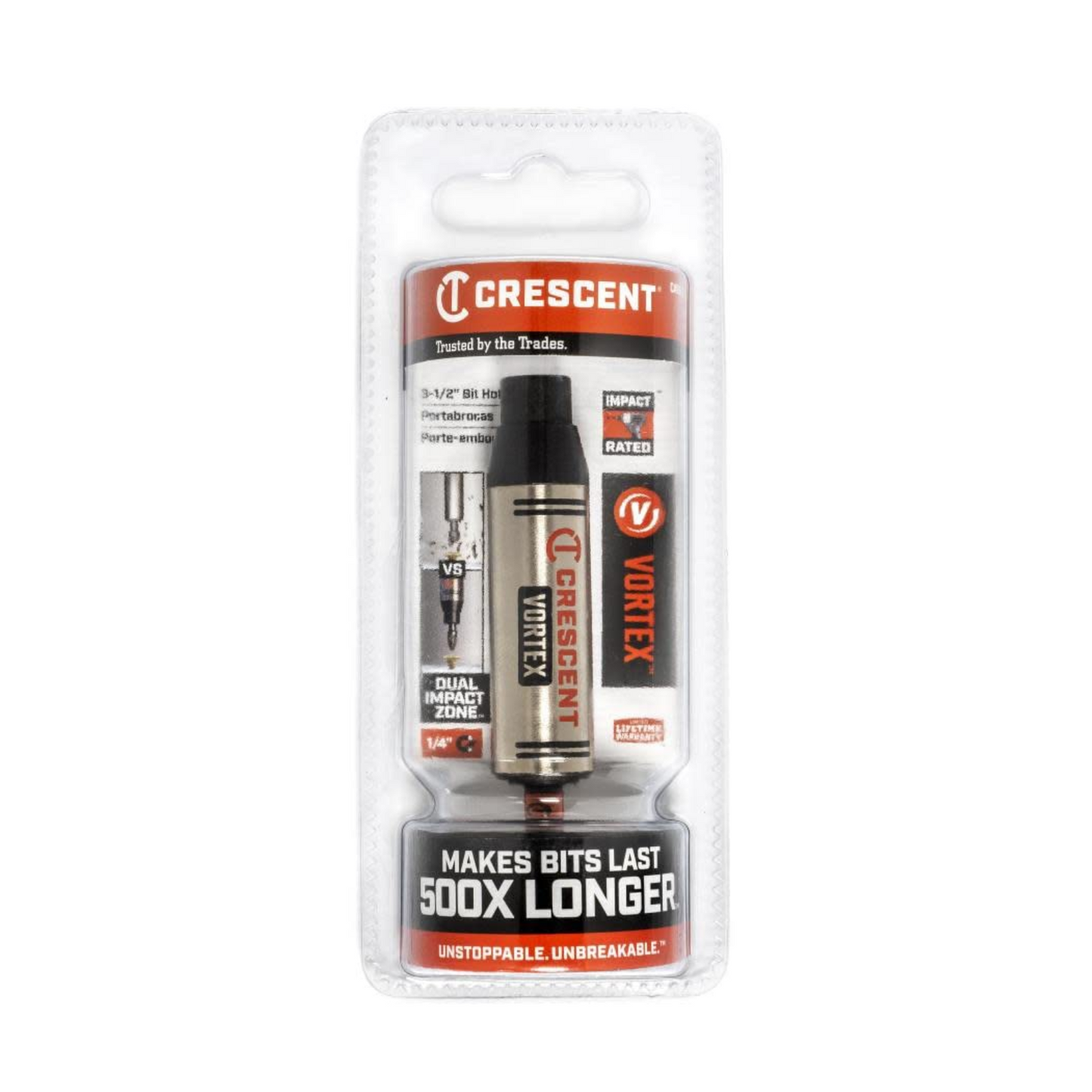 Crescent Vortex Bit Holder - 1/4" x 3-1/2"