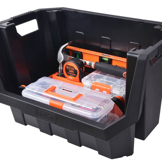 Tactix Heavy Duty Stackable Storage Bin - 40L