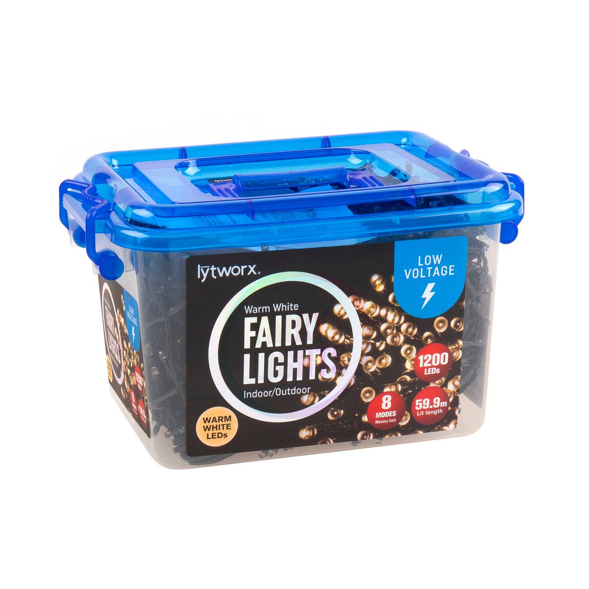 Lytworx Low Voltage Fairy Lights 1200 Pack - 59.9m - Warm White
