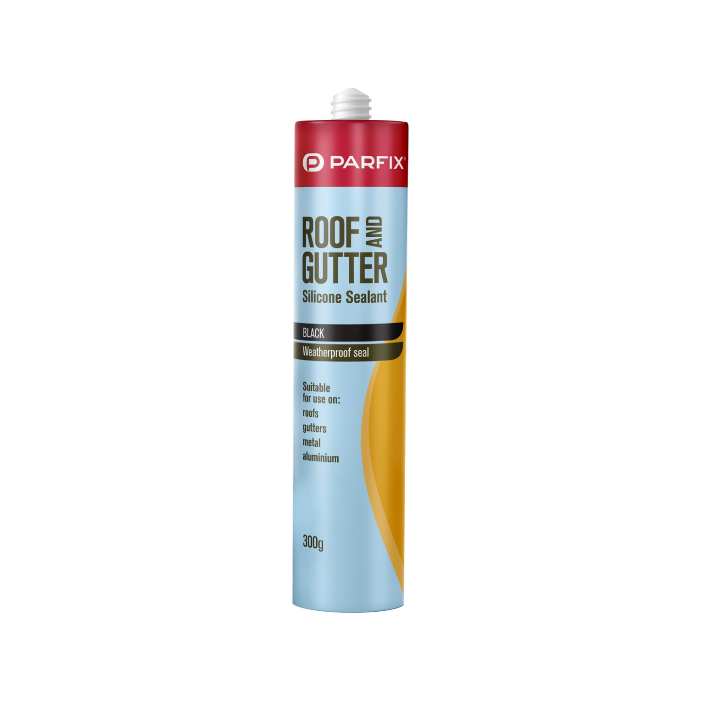 Parfix Roof and Gutter Silicone - 300g - Black