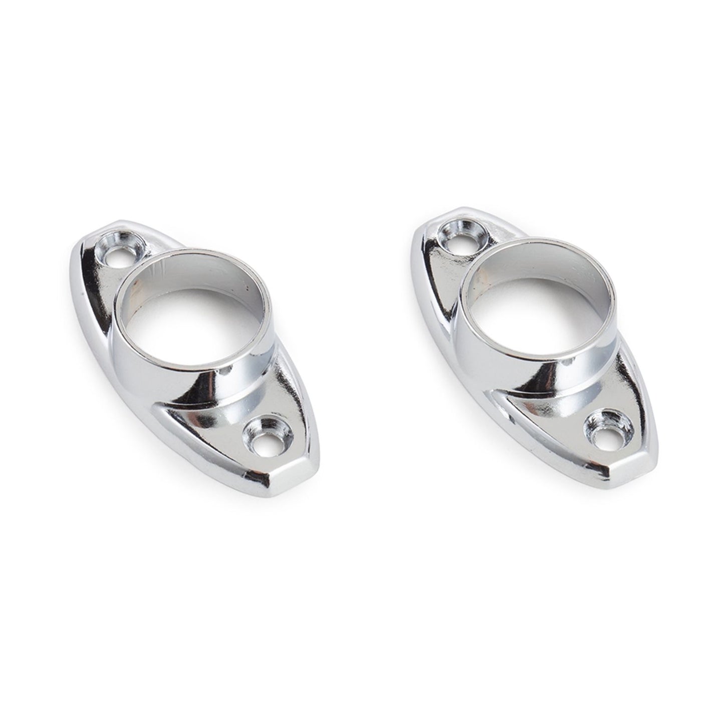 Sandleford Chrome Oval Flange - 19mm - 2 Pack