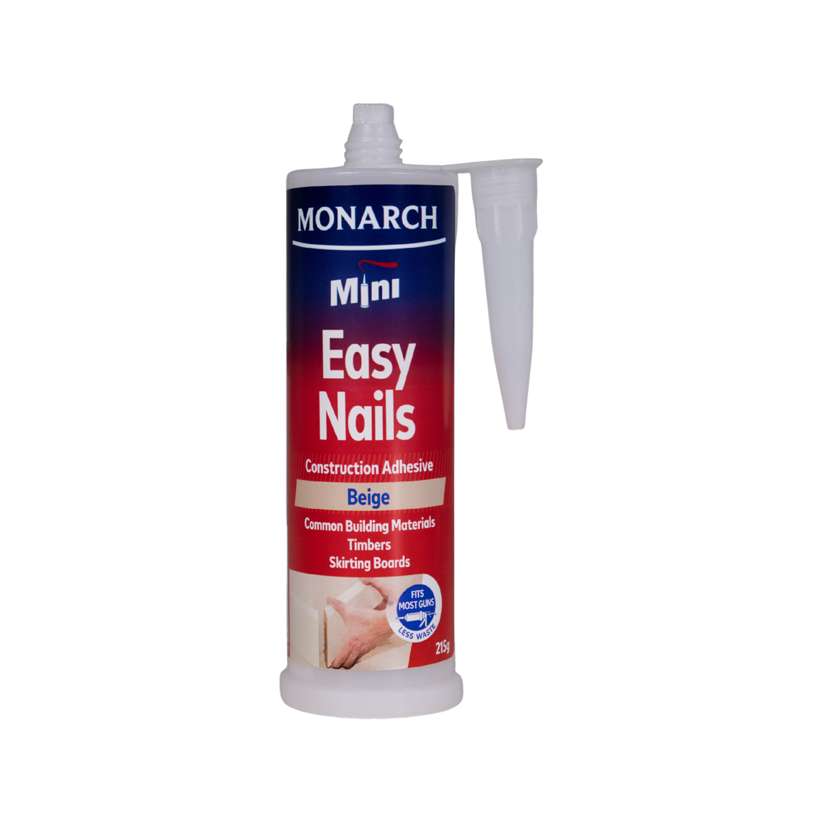 Monarch Mini Construction Adhesive 215g Beige Strong Bond Low Odour