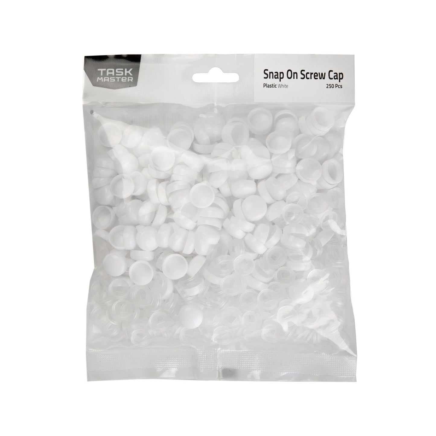 Taskmaster Snap on Screw Caps - 6-8g - White