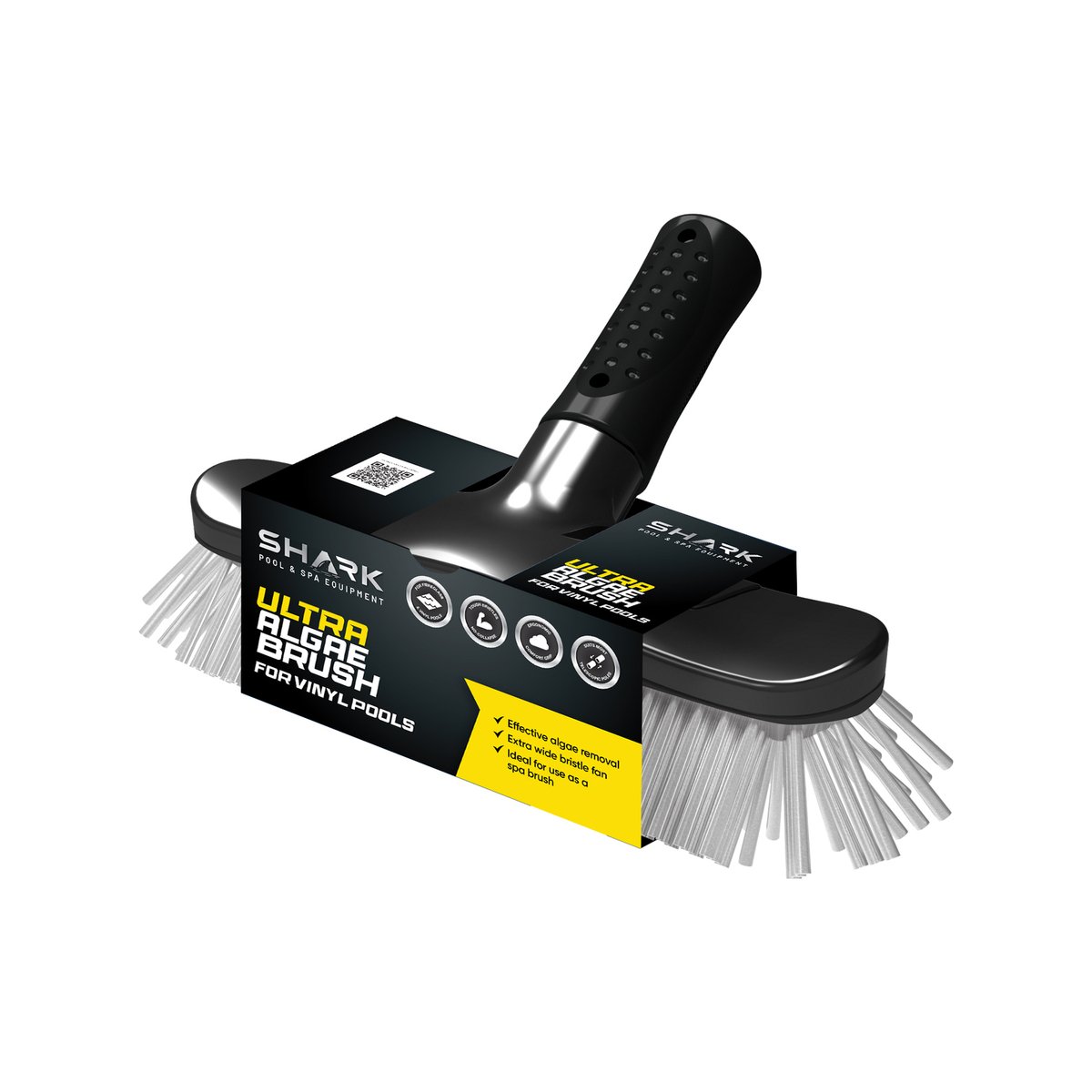 Shark Algae Brush for Vinyl Pools - 300mm - Blue - Durable Bristles