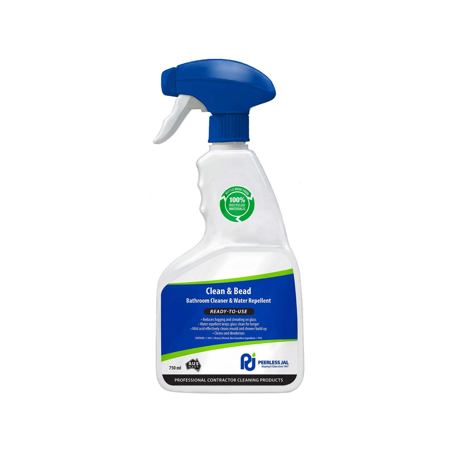 Peerless JAL Clean And Bead Bathroom Cleaner And Water Repellant - 750ml