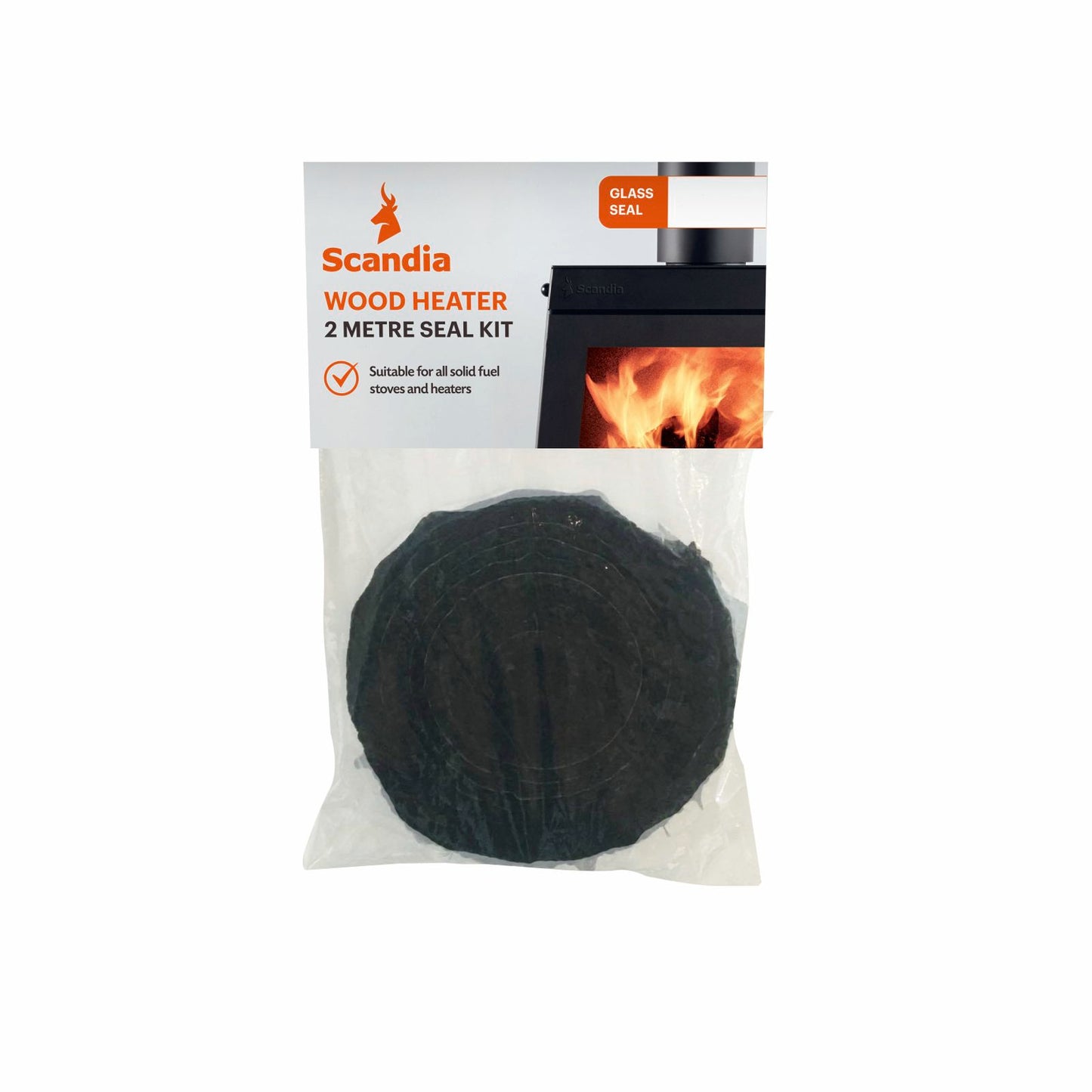 Scandia Wood Heater 2m Seal Kit - Fibreglass Glass Seal