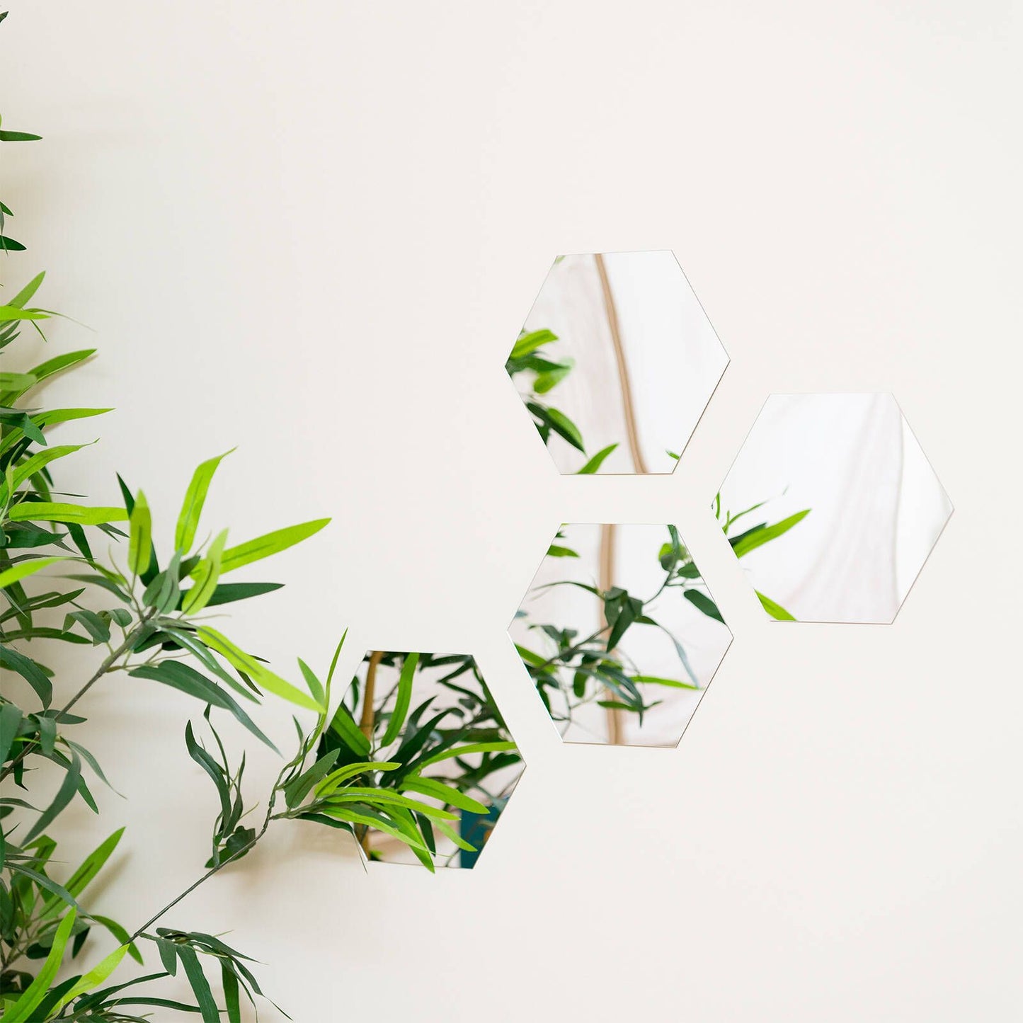 Stylit Hexagon Acrylic Mirror - 200 x 173mm - 3 Pack