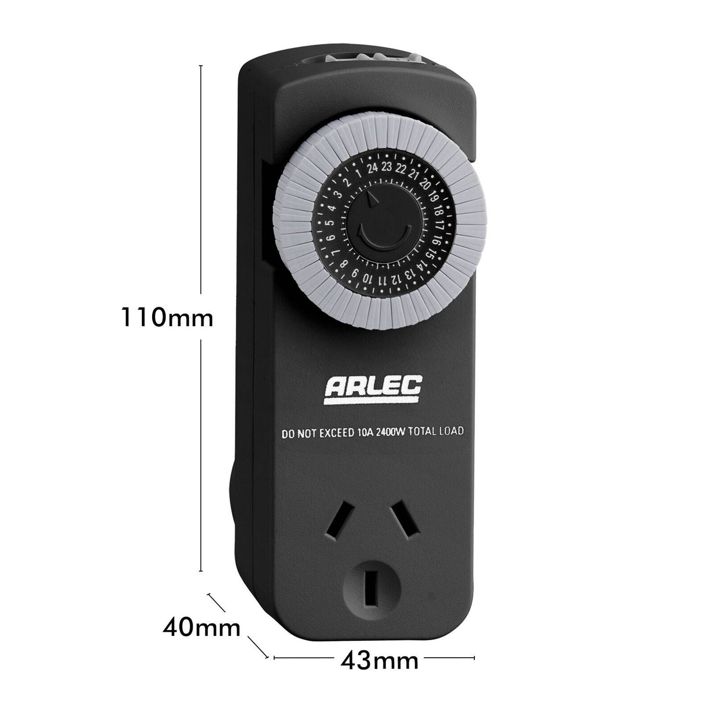 Arlec 24 Hour Mechanical Timer - 2 Pack
