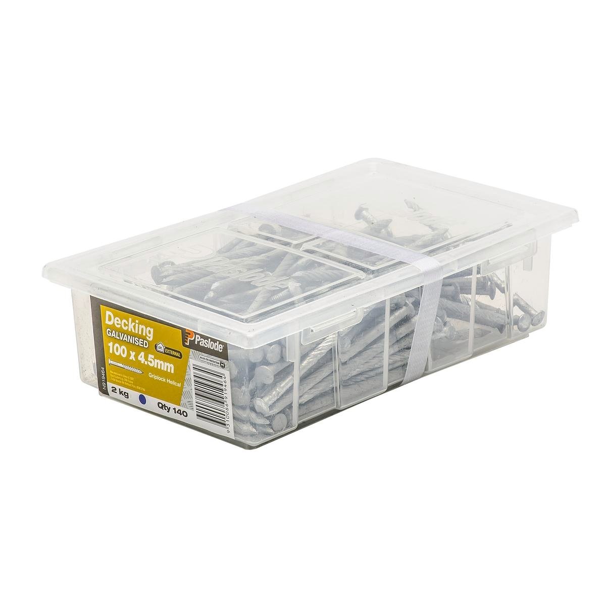 Paslode Griplock Nails 100mm x 4.5mm Galvanised Steel 140 Pack