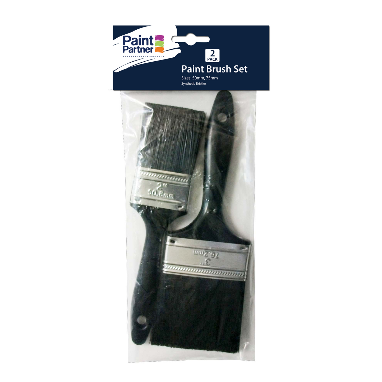 Paint Partner 2 Piece Paint Brush Set - 50mm / 75mm