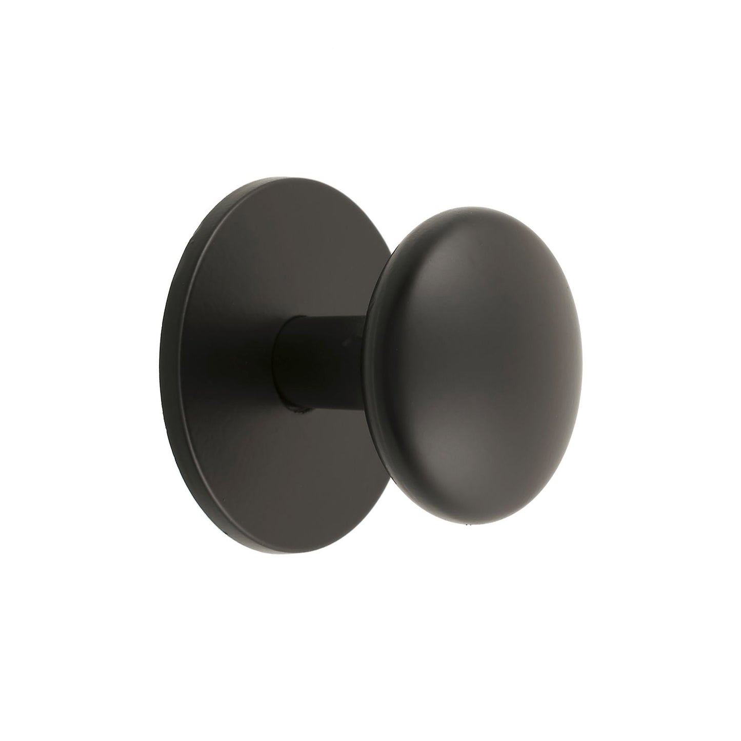 Prestige Black Flat Knob - 26mm - 6 Pack