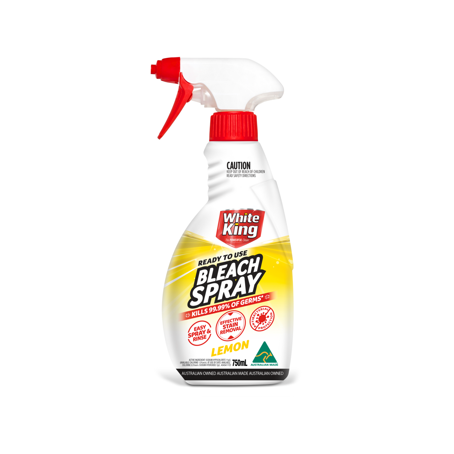 White King Ready to Use Bleach Spray - 750ml