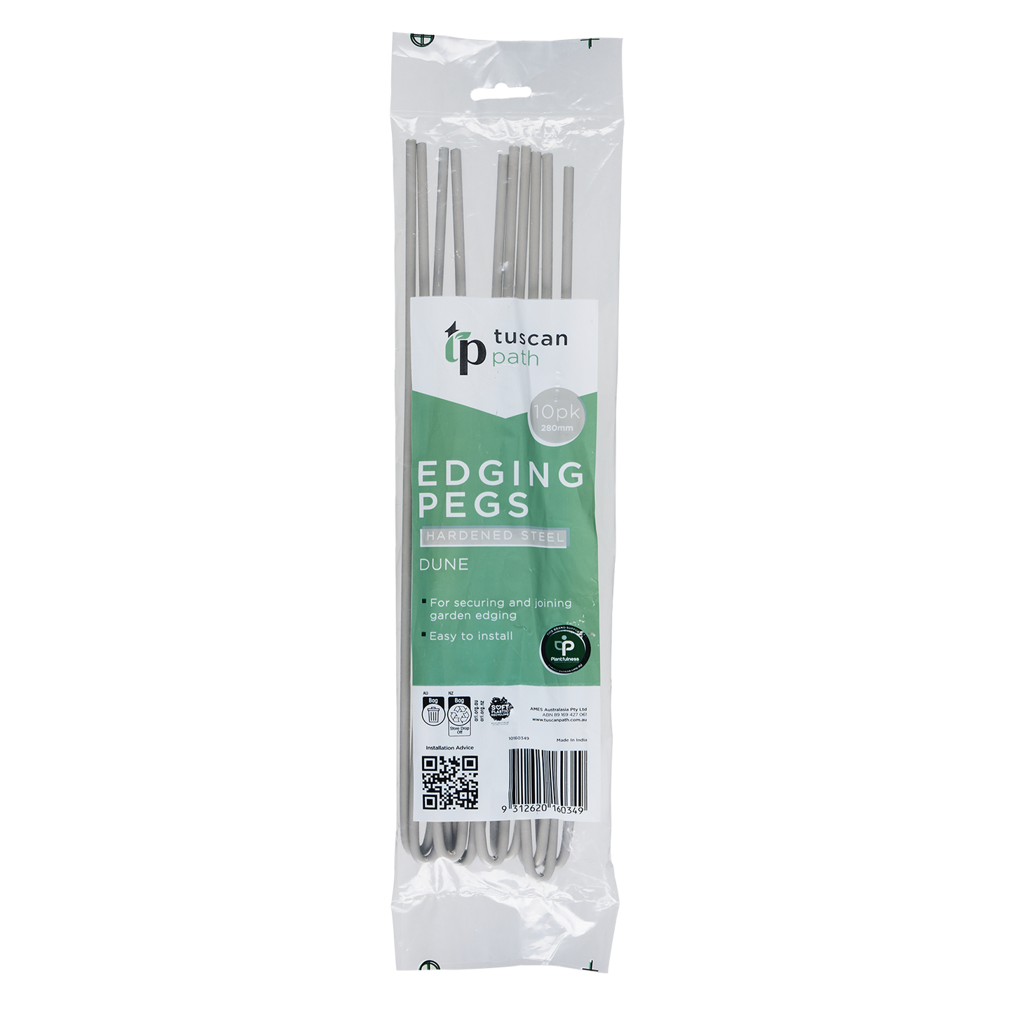 Tuscan Path 280mm Dune Garden Edging Pegs - 10 Pack