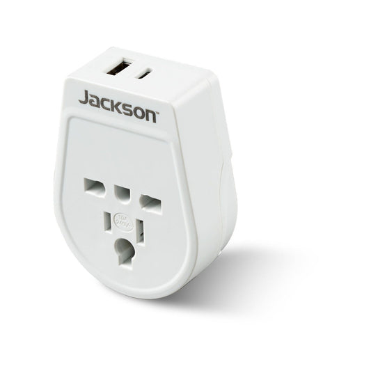 Jackson Inbound Travel Adaptor - USB A & C- USA, UK and More