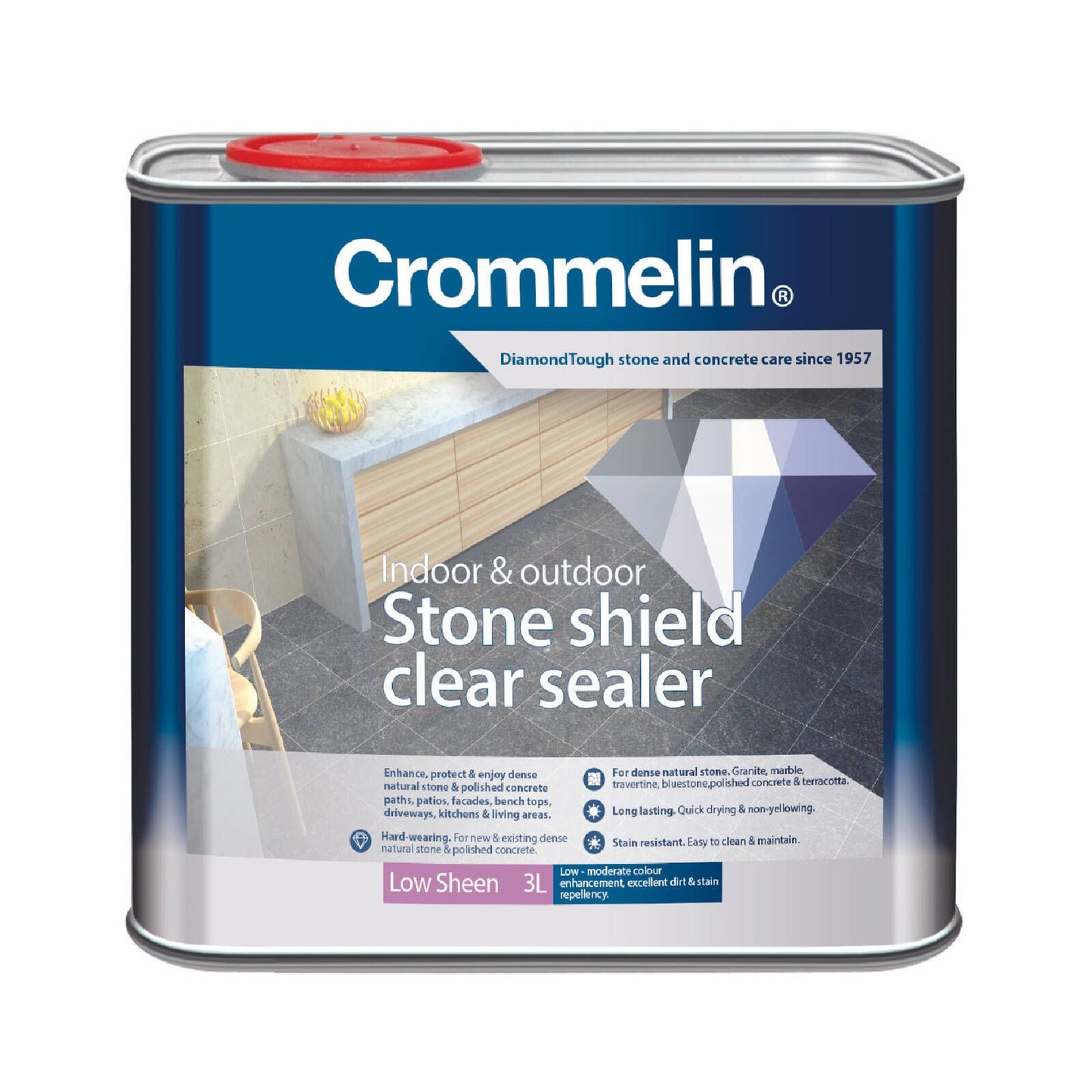 Crommelin DiamondTough Stone Shield Sealer - 3L - Clear