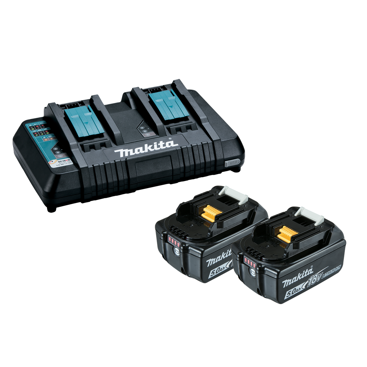Makita Dual Port Charger 2 x 5Ah
