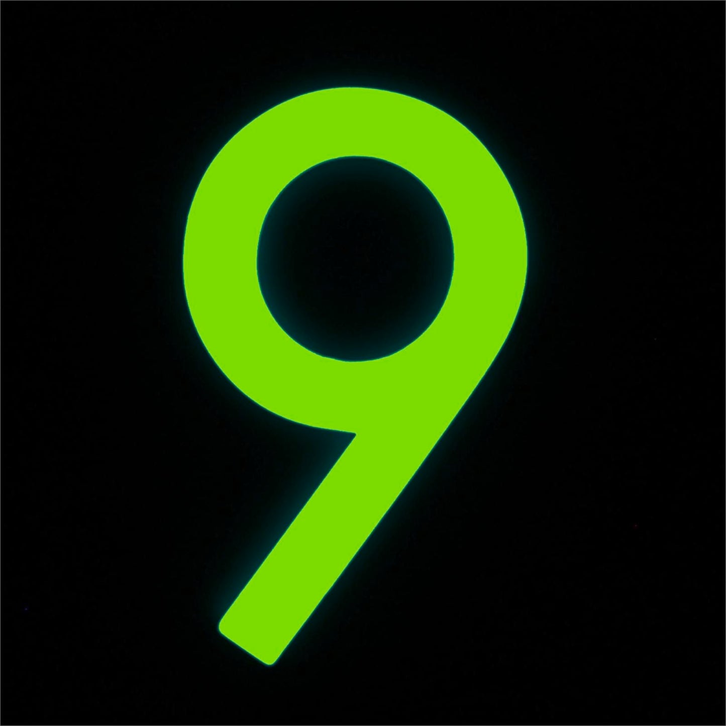 Sandleford Glow In Dark Acrylic House Number 9 - 90mm