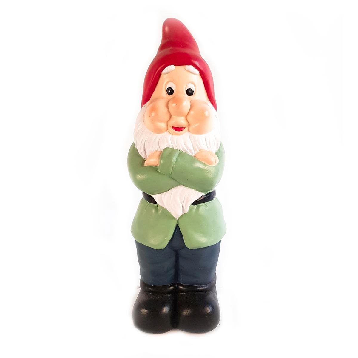 Northcote Pottery Gnome Garden Statue 30cm Ceramic Lightweight Fun