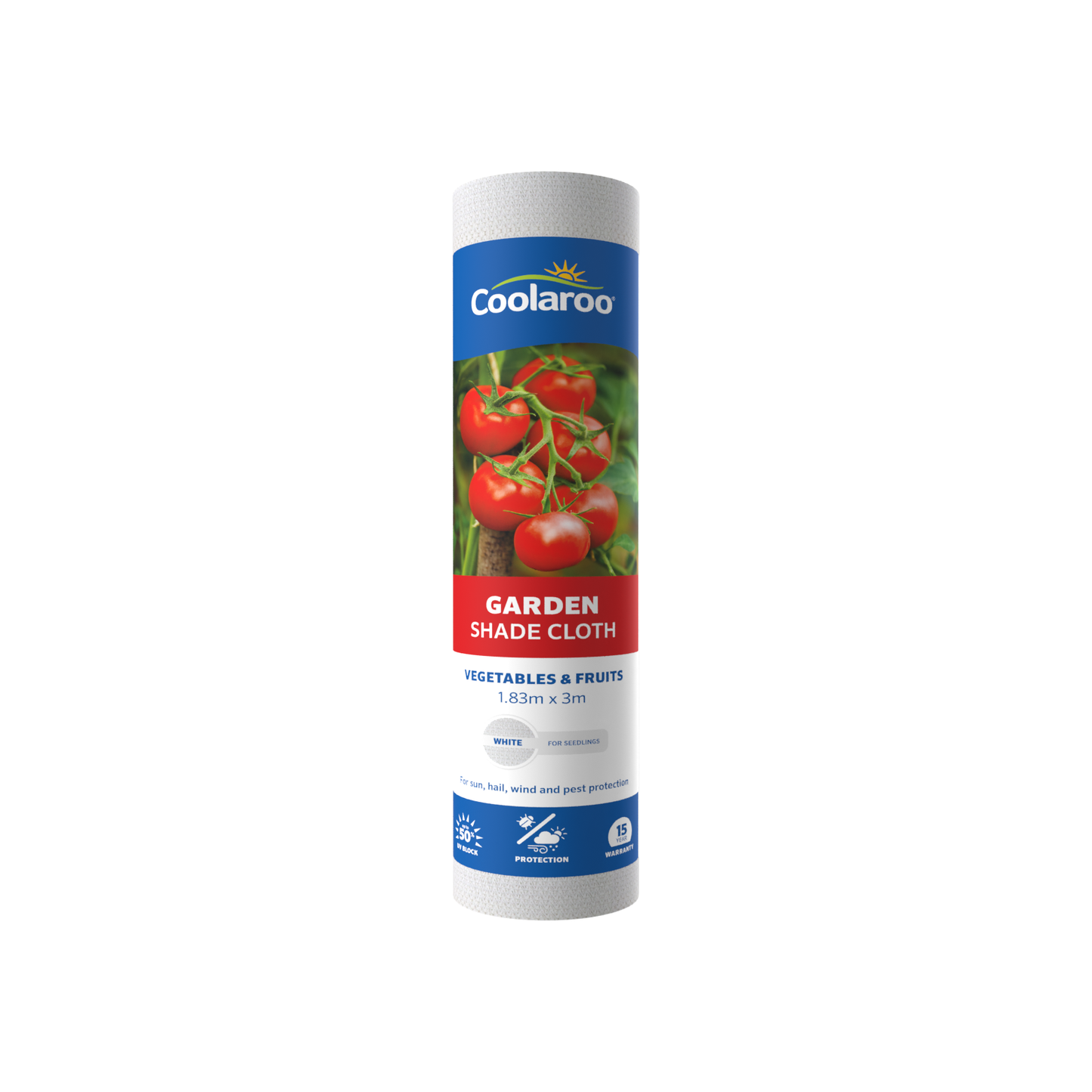 Coolaroo Garden Shade Cloth - 1.83 x 3m - White