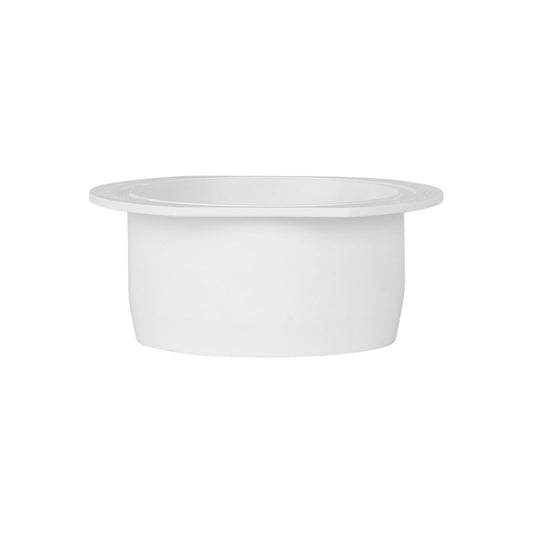 Rain Harvesting Round Gutter Outlet 75mm White