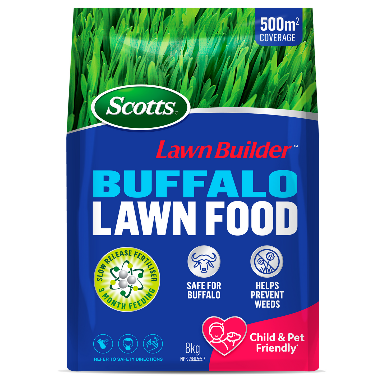 Scotts Lawn Builder Buffalo Slow Release Fertiliser - 8kg