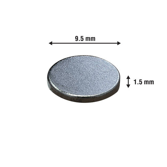 Everhang Rare Earth Disc Magnet 9.5mm Neodymium 6 Pack Strong Adhesive