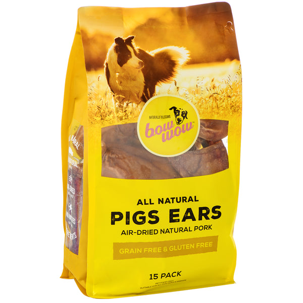 Bow Wow Dried Pig Ears 15 pieces