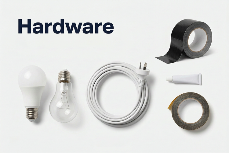 Hardware poster with title only