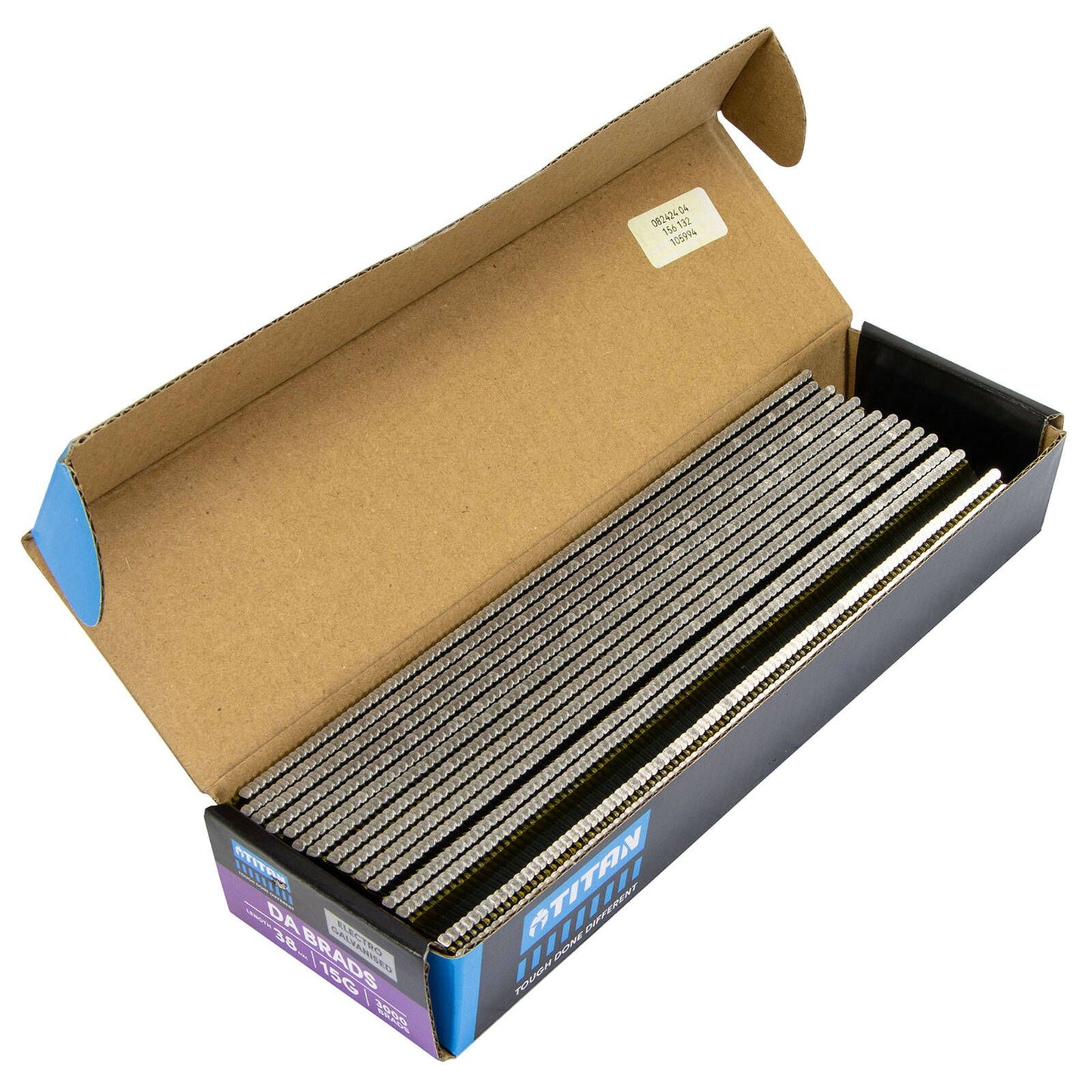 Titan Collated Nail Brads - 38 x 1.75mm - Electro Galvanised - 3000 Pack