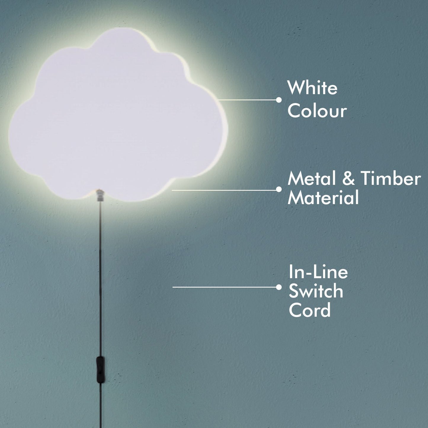 Verve Cloud LED Wall Light - 242 x 170mm