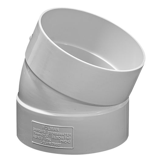 Holman 75mm Stormwater Elbow - 22 Deg