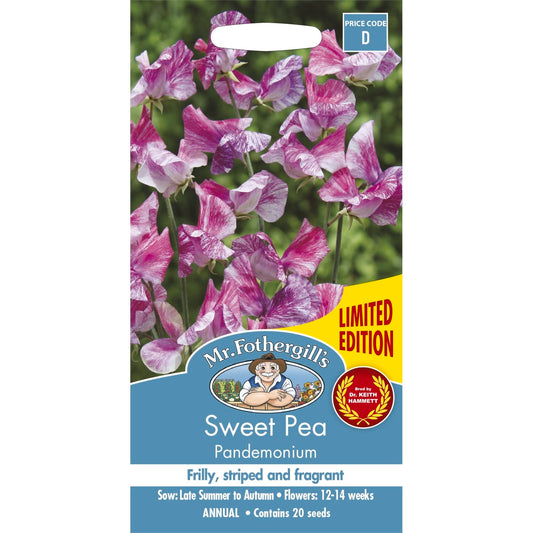 Mr Fothergill Sweet Pea Pandemonium Seeds