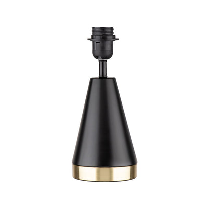 Verve Design Jessica Lamp Base - 120 x 280mm - Black/Gold