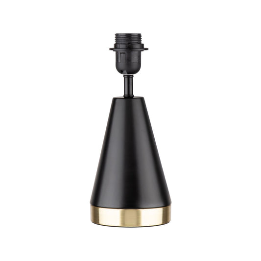 Verve Design Jessica Lamp Base - 120 x 280mm - Black/Gold