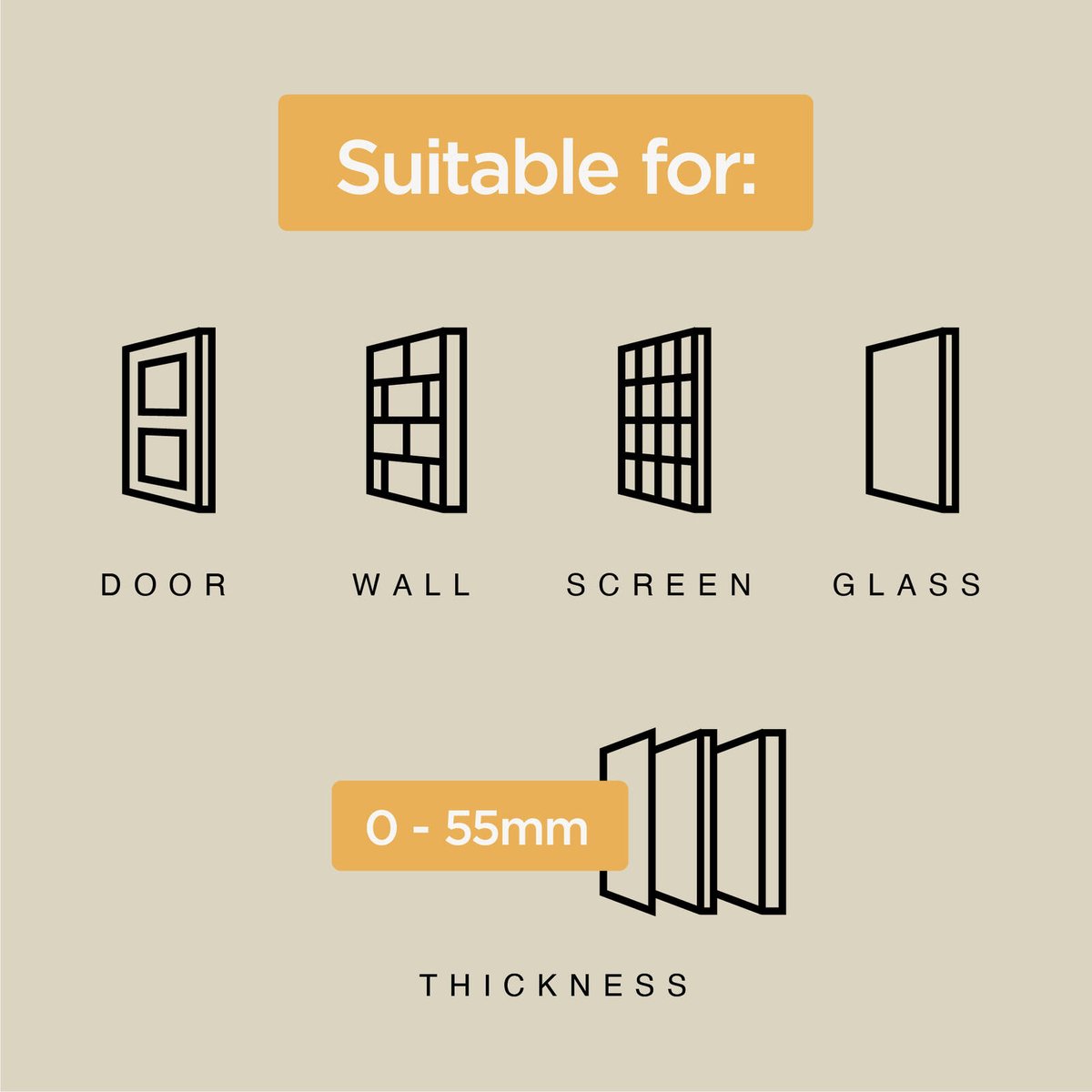 Hakuna Pets Large White Super Tough Pet Door 295mm x 425mm Durable